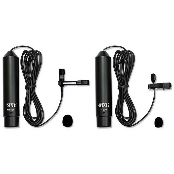 MXL Microphones 01 0035 FR-355K Condenser Yaka Mikrofonu Röportaj Seti | Çift Yaka Mikrofonu ve Aksesuarları Profesyonel Paket